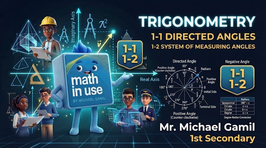 1S Trig. (1:1,2) Directed angles and system of measuring angles