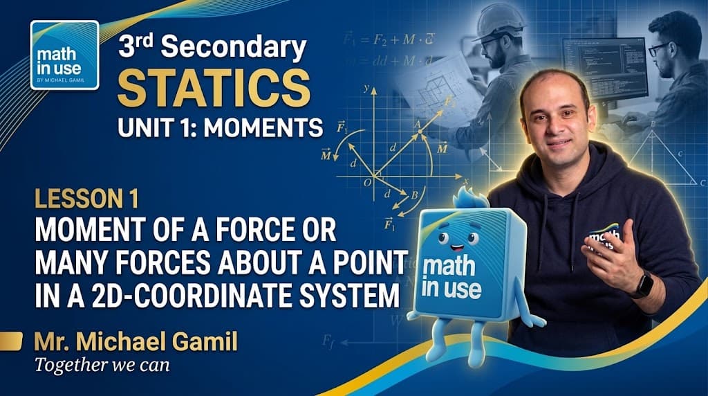 3S Statics (1-1) Moment about a point in a 2D-coordinate system