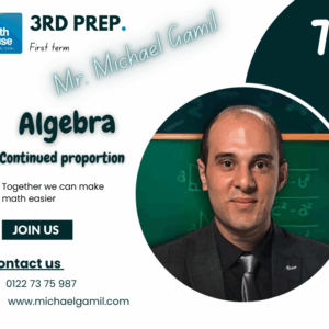 3P Algebra Continued proportion
